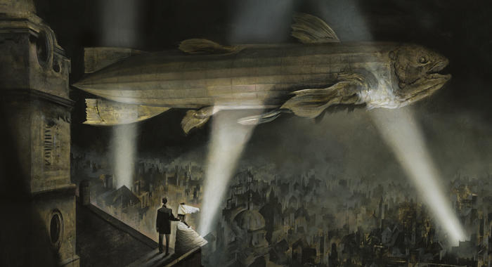 Artwork from Black Dog: The Dreams of Paul Nash by Dave McKean